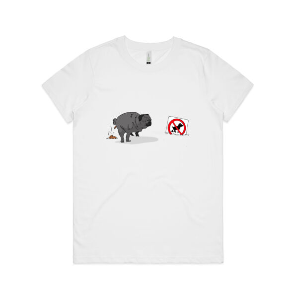 Pugs don't care - Mens Staple Organic Tee - Womens Maple Organic Tee Thumbnail