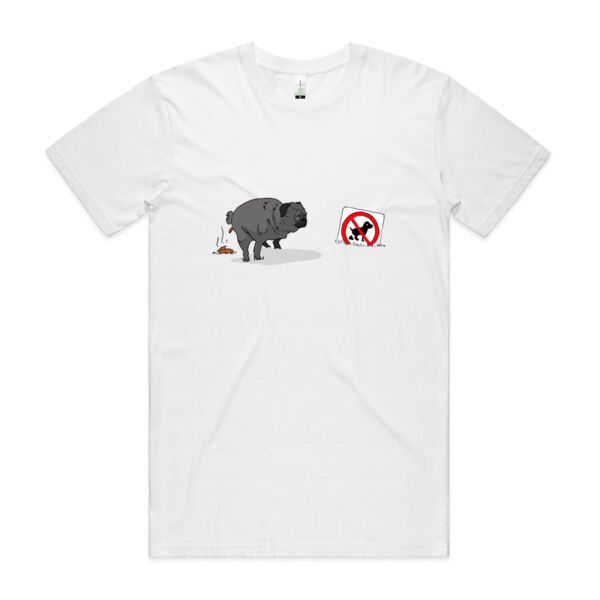 Pugs don't care - Mens Staple Organic Tee - Mens Staple Organic Tee Thumbnail