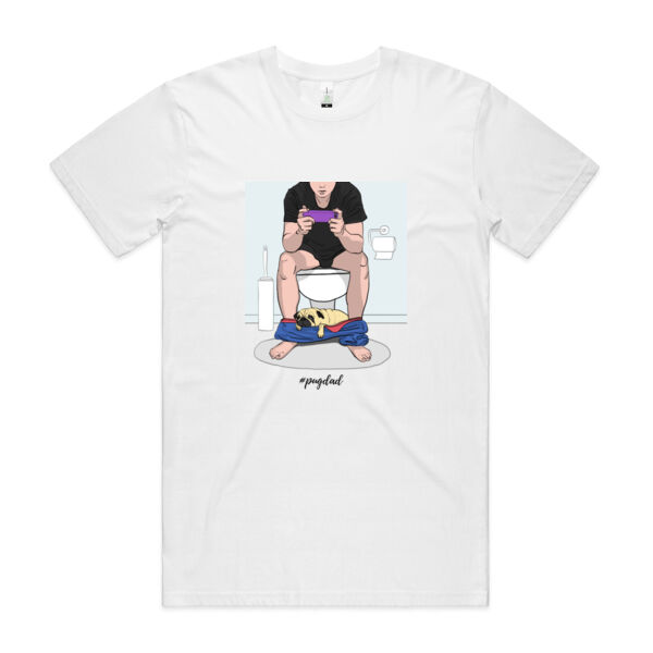 Pug Dad (Fawn) - Unisex Organic Tee - Mens Staple Organic Tee Thumbnail