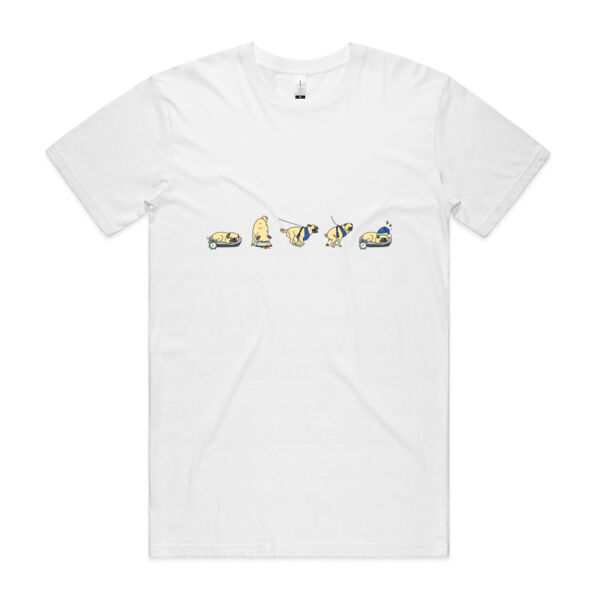 Morning Routine (Fawn) - Mens Staple Organic Tee Thumbnail