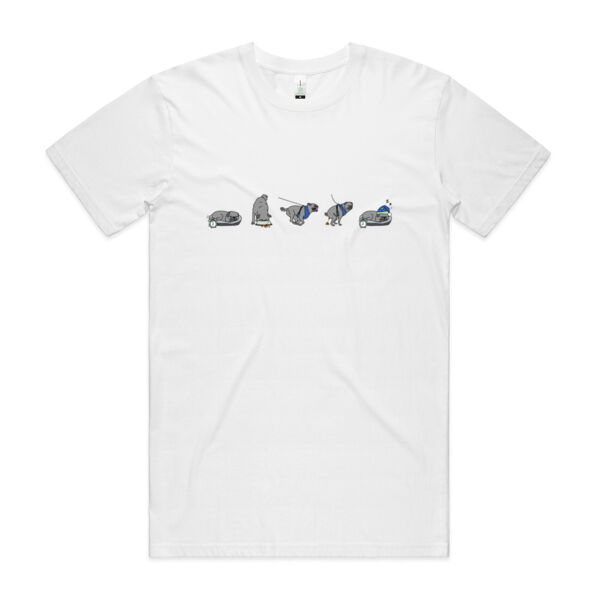 Morning Routine (Black) - Mens Staple Organic Tee Thumbnail