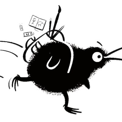 sketchy kiwi running tee Thumbnail